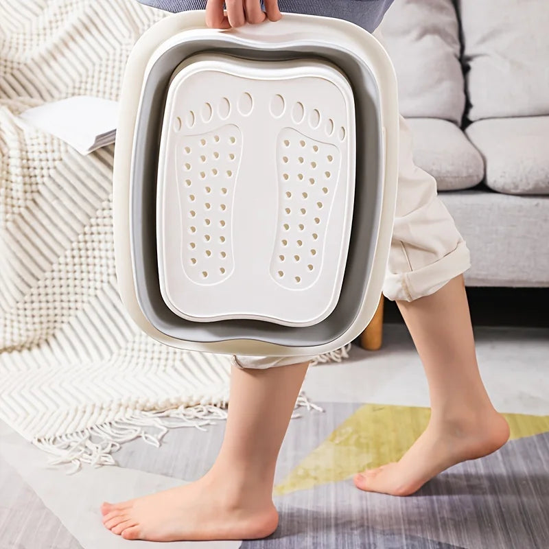 Foldable Footbath Massage Bucket Soaking Bucket Folding Basin Spa Foot Bath Bucket Household Sauna Bathtub Pedicure Bath Bathtub