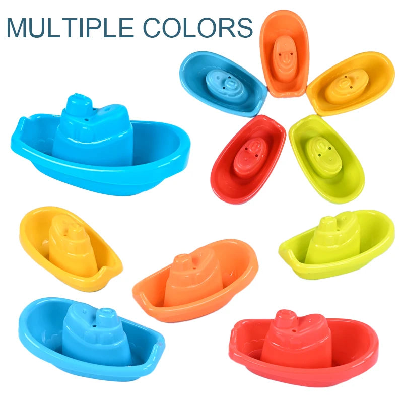 Children'S Bathroom, Bath, Floating Boat, Summer Bath, Toy Bathtub, Swimming, Boys And Girls, Water Play, Stacked Beach Boat