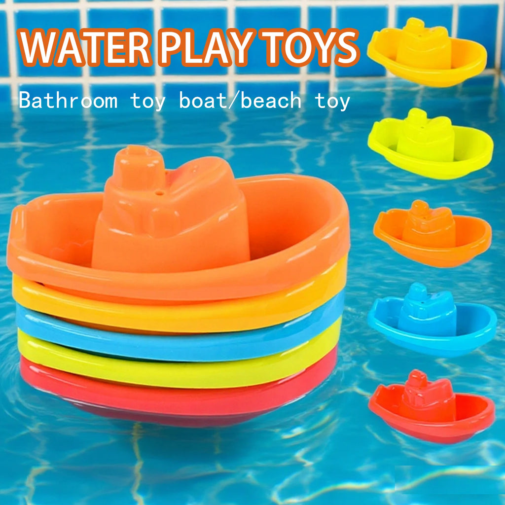 Children'S Bathroom, Bath, Floating Boat, Summer Bath, Toy Bathtub, Swimming, Boys And Girls, Water Play, Stacked Beach Boat