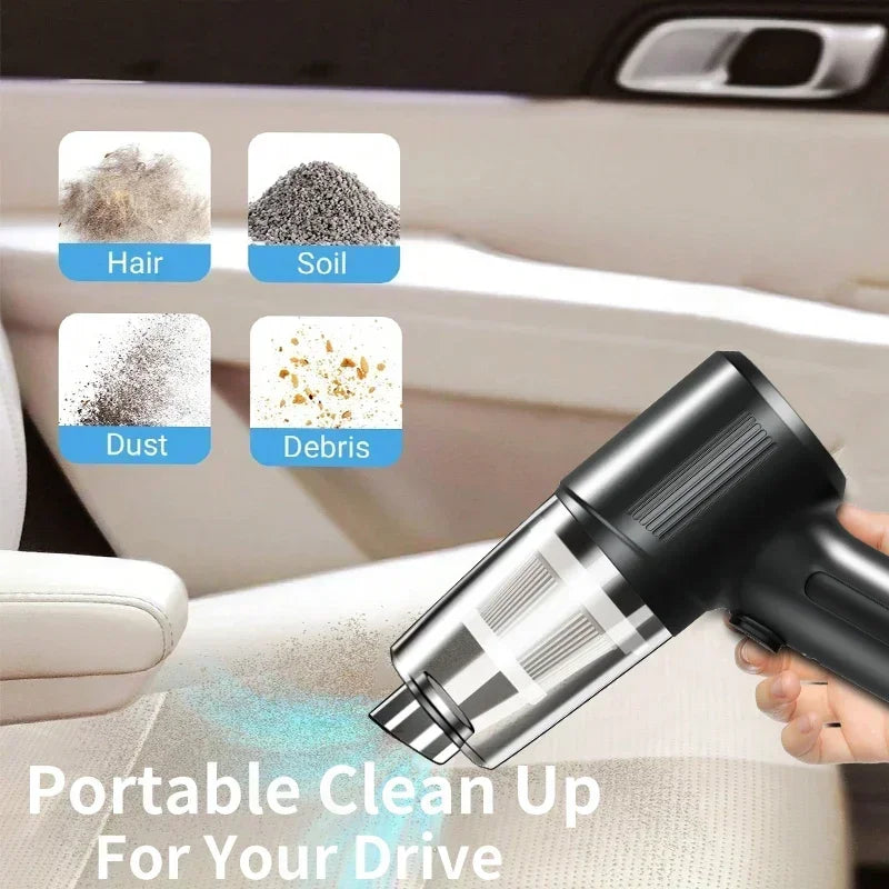 Car vacuum cleaner wireless multifunctional handheld portable car vacuum cleaner high-power mini suction and blowing integrated